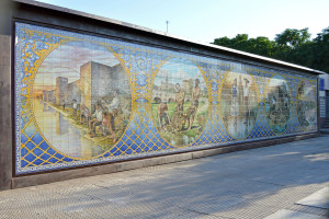 Mural Cerámica Pescadores